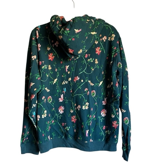 Hill House The Allie Zip Up Sweatshirt Hoodie Jacket in Moody Floral NWT - Picture 8 of 12